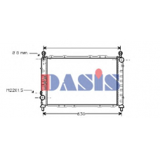 010250N AKS DASIS Радиатор, охлаждение двигателя