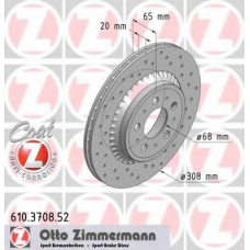 610.3708.52 ZIMMERMANN Тормозной диск