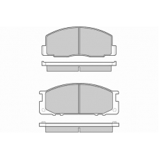12-0435 E.T.F. Комплект тормозных колодок, дисковый тормоз