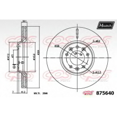 875640.6980 MAXTECH Тормозной диск