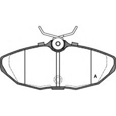 BPA0732.10 OPEN PARTS Комплект тормозных колодок, дисковый тормоз