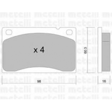 22-0006-0 METELLI Комплект тормозных колодок, дисковый тормоз