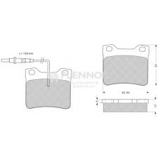FB210306 FLENNOR Комплект тормозных колодок, дисковый тормоз