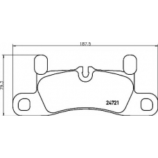 P 65 030 BREMBO Комплект тормозных колодок, дисковый тормоз