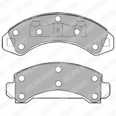 LP1173 DELPHI Комплект тормозных колодок, дисковый тормоз