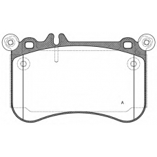 BPA1465.00 OPEN PARTS Комплект тормозных колодок, дисковый тормоз