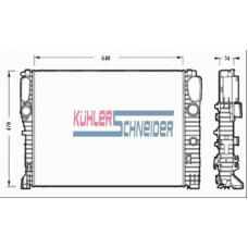 0300681 KUHLER SCHNEIDER Радиатор, охлаждение двигател