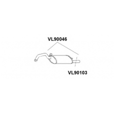 VL90103 VENEPORTE Труба выхлопного газа