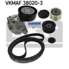 VKMAF 38020-3 SKF Поликлиновой ременный комплект