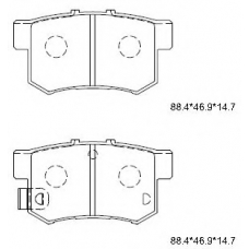 KD1702N ASIMCO Комплект тормозных колодок, дисковый тормоз