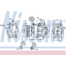 890150 NISSENS Компрессор, кондиционер