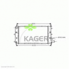 31-2262 KAGER Радиатор, охлаждение двигателя