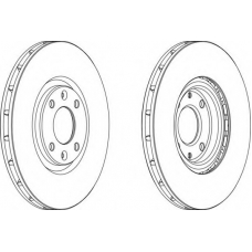 DDF1676-1 FERODO Тормозной диск