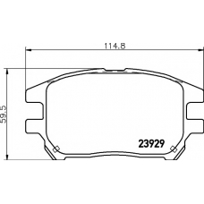 8DB 355 010-441 HELLA PAGID Комплект тормозных колодок, дисковый тормоз