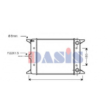 041530N AKS DASIS Радиатор, охлаждение двигателя