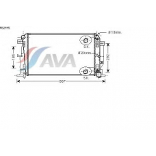 MS2445 AVA Радиатор, охлаждение двигателя