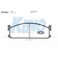 BP-3504 KAVO PARTS Комплект тормозных колодок, дисковый тормоз