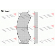 BL2184A1 FTE Комплект тормозных колодок, дисковый тормоз