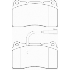 FD7200A NECTO Комплект тормозных колодок, дисковый тормоз