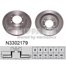 N3302179 NIPPARTS Тормозной диск