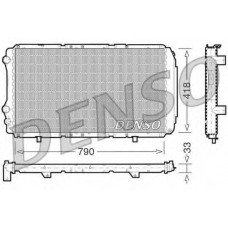 DRM09076 DENSO Радиатор, охлаждение двигателя