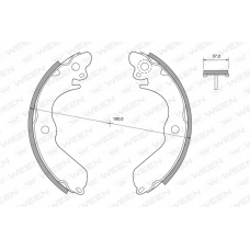 152-2380 WEEN Комплект тормозных колодок