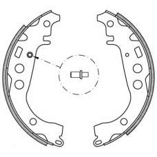 BSA2044.00 OPEN PARTS Комплект тормозных колодок