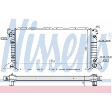 62058A NISSENS Радиатор, охлаждение двигателя
