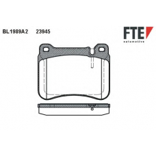 BL1989A2 FTE Комплект тормозных колодок, дисковый тормоз