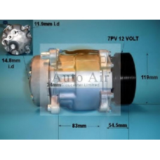 14-1102P AUTO AIR GLOUCESTER Компрессор, кондиционер