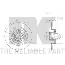 313989 NK Тормозной диск