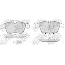 PN0462W NiBK Комплект тормозных колодок, дисковый тормоз
