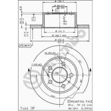 08.2473.10 BREMBO Тормозной диск