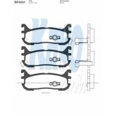 BP-4541 KAVO PARTS Комплект тормозных колодок, дисковый тормоз