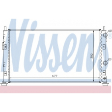 61003 NISSENS Радиатор, охлаждение двигателя