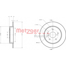 6110330 METZGER Тормозной диск