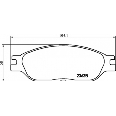 8DB 355 010-041 HELLA PAGID Комплект тормозных колодок, дисковый тормоз