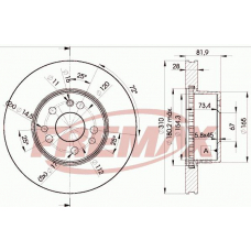 BD-0312 FREMAX Тормозной диск