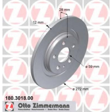 180.3018.00 ZIMMERMANN Тормозной диск