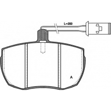 BPA0056.12 OPEN PARTS Комплект тормозных колодок, дисковый тормоз