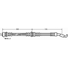 FBH7198 FIRST LINE Тормозной шланг