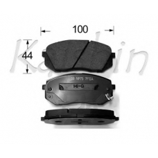 D10138 KAISHIN Комплект тормозных колодок, дисковый тормоз