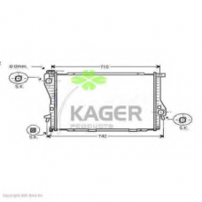 31-1507 KAGER Радиатор, охлаждение двигателя