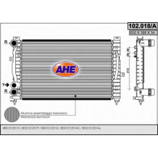 102.018/A AHE Радиатор, охлаждение двигателя