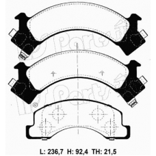 IBD-1907 IPS Parts Комплект тормозных колодок, дисковый тормоз
