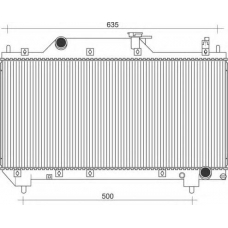 350213116600 MAGNETI MARELLI Радиатор, охлаждение двигателя