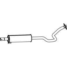 P6993 FENNO Средний глушитель выхлопных газов