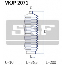 VKJP 2071 SKF Комплект пылника, рулевое управление