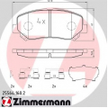 25564.160.2 ZIMMERMANN Комплект тормозных колодок, дисковый тормоз