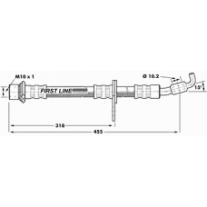 FBH7239 FIRST LINE Тормозной шланг